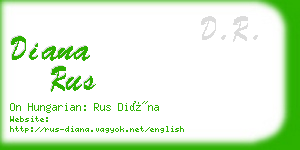 diana rus business card